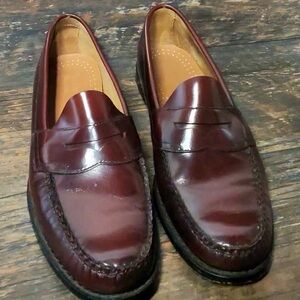 Elegant Weejun Burgundy Leather Loafers for Men